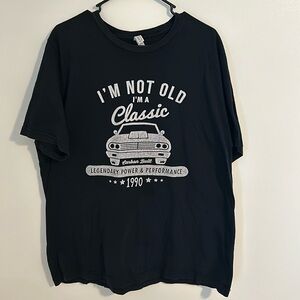 I’m Not Old I’m Classic Graphic car black T-shirt. XXL